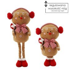 Božični medenjak – piškotek z naušniki, 50–105 cm, s teleskopskimi nogami *6579