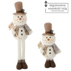 Božični okras – snežak s klobukom, 80–116 cm, s teleskopskimi nogami *6593