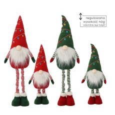 Božični okras – palček 62–81 cm s teleskopskimi nogami in LED-osvetlitvijo, različne barve *6623