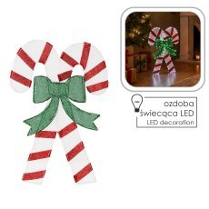 Božični okras – LED sladkorne palčke 90 cm, 144 lučk *5725