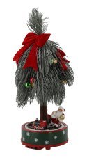 Božični okras – smrečica z vlakcem, 60 cm, LED, melodija, gibanje *7873
