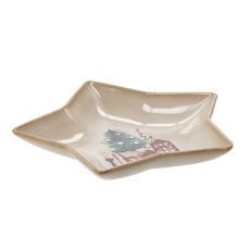 Chomik - Porcelanasti servirni krožnik - Zvezda "Winter Coffee" - LIL6852