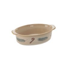 Porcelanasti servirni krožnik z ročaji 500 ml »Winter Coffee« *6951