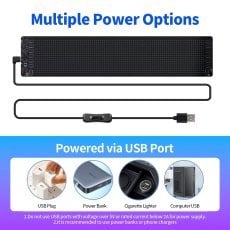 Chomik - LED-panel Matrix, USB, bluetooth 20x63 cm - PIX9587