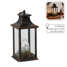 LED-lampion 14 x 14 x 30 cm s Sveto družino *3331