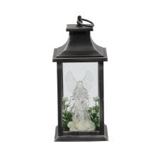 Chomik - LED-lampion z angelom in belimi cvetovi - LED3348