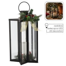 LED-lampion 30 x 30 x 50 cm s svečko v obliki zvezde *3362