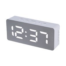 Zrcalna LED budilka s termometrom 14 x 2,5 x 3,5 cm *5857