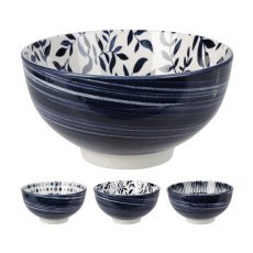 Porcelanasta skleda 16 cm, listi/vzorci *7484