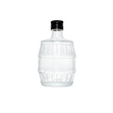 Steklenička v obliki sodčka 250 ml s kovinskim pokrovčkom 28 mm *3608