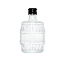 Steklenica v obliki sodčka, 500 ml, s kovinskim navojnim pokrovčkom 28 mm *3615