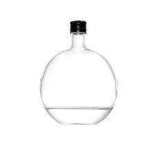 Ovalna steklenica 250 ml s kovinskim pokrovčkom 28 mm *3684