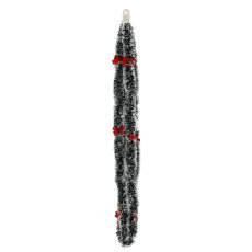 Veriga za božično drevo 9 cm x 6 m, belo-zelena, z mašnicami *8667