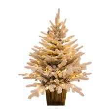 Chomik - Božična dekoracija – Smrečica s storži in LED-osvetlitvijo 90 cm - UMI8858