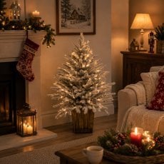Chomik - Božična dekoracija – Smrečica s storži in LED-osvetlitvijo 90 cm - UMI8858