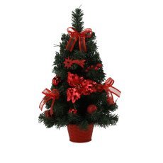 Rdeča božična jelka 50 cm *0263