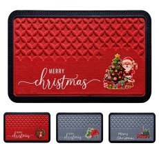 Pravokotni predpražnik iz PP »Merry Christmas« 40 x 60 cm, različne barve *1062