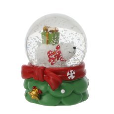 Božična LED snežna krogla – Božiček na vlakcu / medvedek / snežak / severni jelen, 6,5 x 6,5 x 9 cm, pakiranje = 8 kosov, *3233