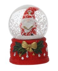 Božična LED-snežna krogla – Božiček, 4,5 x 6,8 cm, različni motivi, pakiranje 12 kosov *3264