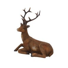 Božična figurica – sedeči jelen 15 x 9,2 x 14,5 cm *4254