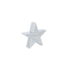 Božična figurica – srebrna zvezda 13,5 x 4 x 12,8 cm *4315