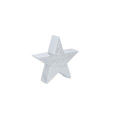 Božična figurica – srebrna zvezda 16,2 x 4,4 x 15,3 cm *4322