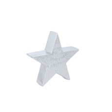 Božična figurica – srebrna zvezda 19 x 5 x 18,1 cm *4339