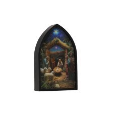 Slika v LED-okvirju – božične jaslice 13 x 21 x 4 cm *3745
