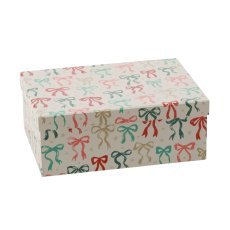 Praznična darilna škatla s pentljo 29 x 21 x 11 cm *8207