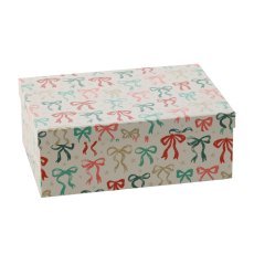Praznična darilna škatla s pentljo 31 x 22,5 x 11,5 cm *8214
