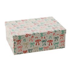 Praznična darilna škatla s pentljo 33 x 24 x 12,5 cm *8221