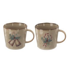 Porcelanasta skodelica 530 ml, različni vzorci »Winter Coffee« *6968
