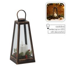 LED-lampion 11 x 11 x 24 cm s senčnikom *3300