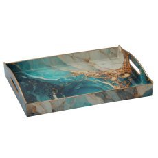 Dekorativni pladenj 37,5 x 27,5 x 6 cm, imitacija epoksidne smole *0607