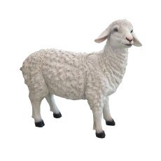 Božična figura – ovca 80 × 29,2 × 68,6 cm, smola *6526