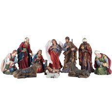 Komplet 11 božičnih figur iz smole, 102 cm *0799