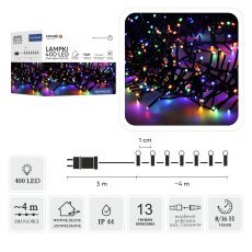 LED-lučke Cluster 700L, večbarvne, dolžina 3 + 7 m, za notranjo/zunanjo uporabo *8196