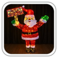 Božični okras – LED Božiček 120 cm, 120 lučk, topla bela svetloba, za notranjo/zunanjo uporabo *6861