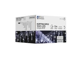 Chomik - Svetlobna zavesa Icicle 300 LED, hladno bela 3+12 m - LED9850