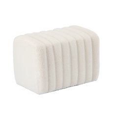 Dekorativni tabure 60 x 36 x 41 cm, bel *3799