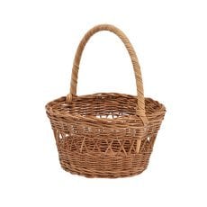 Košara iz ratana 21 x 12/25 cm z ročajem – naravna *1720