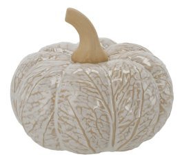 Vrtna figura - bela glamurozna buča - GOT2526
