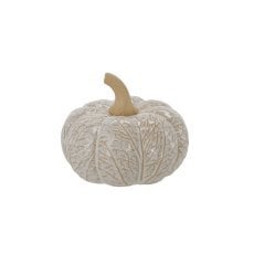 Vrtna figura – bela glamurozna buča 11,7 x 11,7 x 9,9 cm *2526