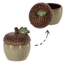 Vrtna figura – želod s prostorom za shranjevanje drobnarij 13,8 x 13,5 x 16,3 cm *2540