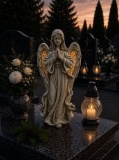 Figura angela s svetlečimi LED-krili - DED9945
