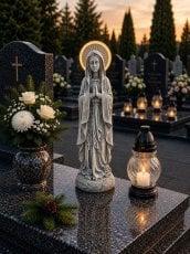 Figura Marije s svetlečim LED-sijem - DED9952