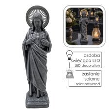 Figura Jezusa s svetlečim LED-sijem 12,5 x 11 x 41,5 cm *0033