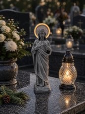 Figura Jezusa s svetlečim LED-sijem - DED0033
