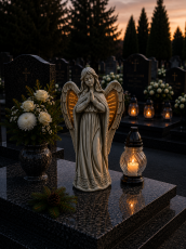 Figura angela s svetlečimi LED-krili - DED0095
