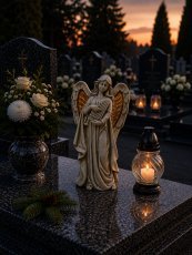 Figura angela s svetlečimi LED-krili 19,5 x 10,5 x 35,5 cm *1399
